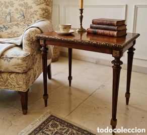 Oggetti Antichi: Auxiliar Luis XVI Madera Noble Artesanal